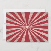 Steampunk Cameo Couple offbeat Red Invitations Kaart (Achterkant)