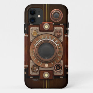 Steampunk-camera #1B iPhone 11 Hoesje