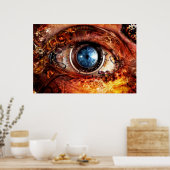 Steampunk Camera Eye Poster (Keuken)