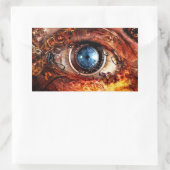 Steampunk Camera Eye Rechthoekige Sticker (Tas)