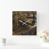 Steampunk Camera Muurklok Vierkante Klok (Huis)