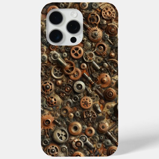 Steampunk Camo, industrieel ontwerp, camouflage Case-Mate iPhone Case (Achterkant)