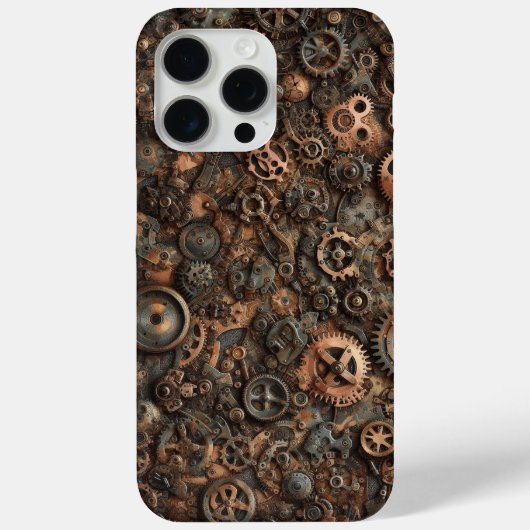 Steampunk Camo, industrieel ontwerp, camouflage Case-Mate iPhone Case (Achterkant)