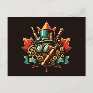 Steampunk Canada Dag Briefkaart