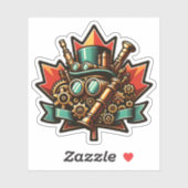 Steampunk Canada Dag Sticker (Vel)