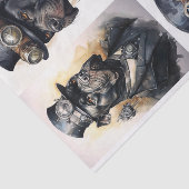 Steampunk Cane Corso Collage 1 Decoupage papier (Detail)