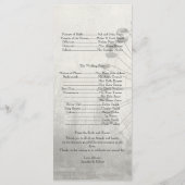 Steampunk Carnaval Top Hat Wedding Programma Programmakaart (Achterkant)