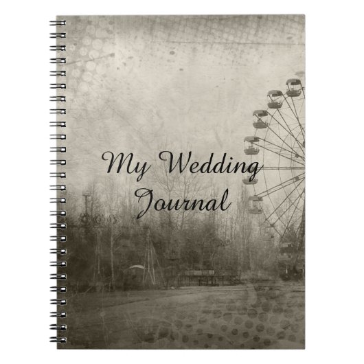 Steampunk Carnival Top Hat Wedding Journal Notitieboek (Voorkant)