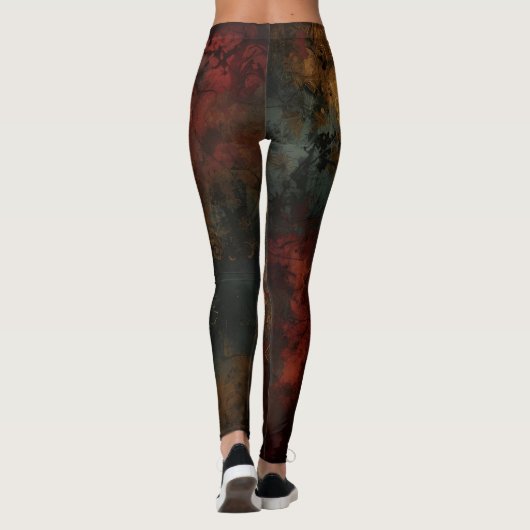 Steampunk Castle Leggings - Victorian Gothic (Achterkant)