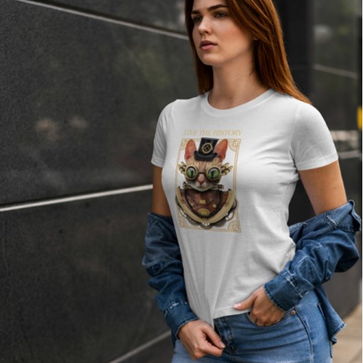 Steampunk Cat Animal Bizarre T-shirt