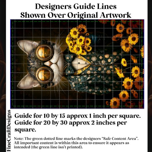 Steampunk Cat, Bloempak, Bloemen CY9R Decoupage Tissuepapier