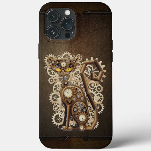 Steampunk Cat Case-Mate iPhone Case (Achterkant)
