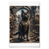 Steampunk Cat Foto Afdruk (Voorkant)