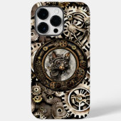 Steampunk Cat Goggles - iPhone X 14 PRO MAX Hoesje (Achterkant)