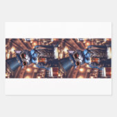 Steampunk cat, hat, goggles and beer - Decoupage  Inpakpapier Vel (Voorkant 3)