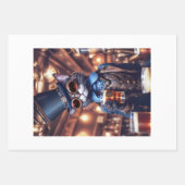 Steampunk cat, hat, goggles and beer - Decoupage  Inpakpapier Vel (Voorkant 2)