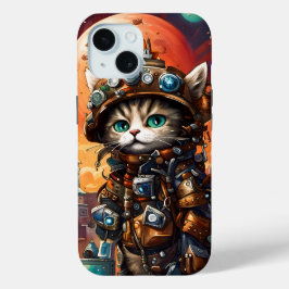 Steampunk Cat I iPhone 15 Case