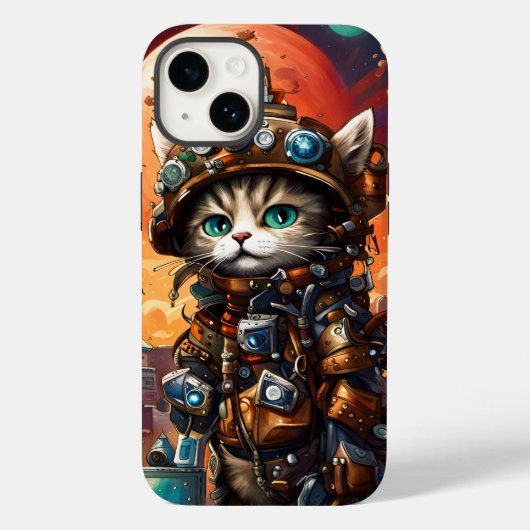 Steampunk Cat I Case-Mate iPhone Case (Achterkant)