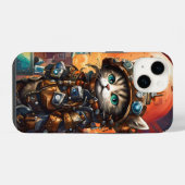 Steampunk Cat I iPhone Hoesje (Achterkant horizontaal)