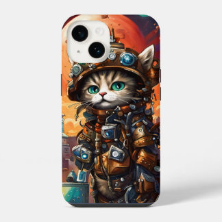 Steampunk Cat I iPhone 14 Hoesje