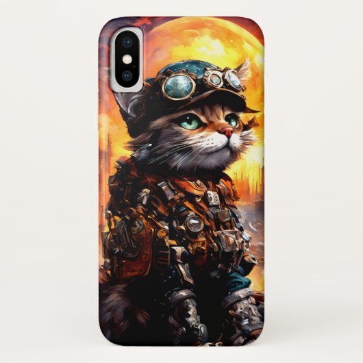 Steampunk Cat II Case-Mate iPhone Case (Achterkant)