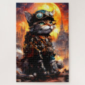 Steampunk Cat II Legpuzzel (Verticaal)