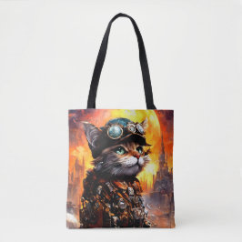 Steampunk Cat II Tote Bag