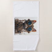 Steampunk Cat Inventor Strandlaken (Voorkant)