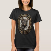 Steampunk Cat Kitten Industrial Robot Mechanical G T-shirt (Voorkant)