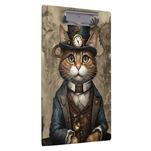 Steampunk Cat Klembord (Rechts)
