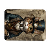 Steampunk Cat Magneet (Horizontaal)
