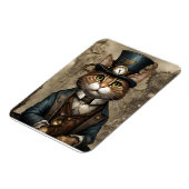 Steampunk Cat Magneet (Linkerzijde)