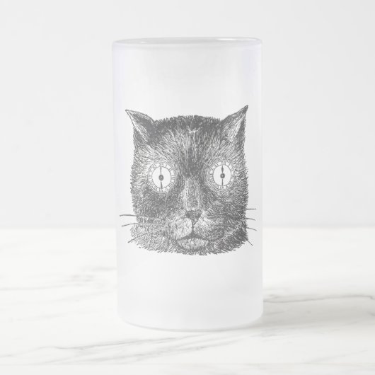  steampunk Cat Matglas Bierpul (Center)