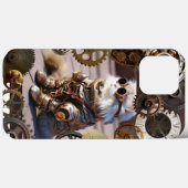 Steampunk Cat met Gears iPhone / iPad hoesje (Achterkant (horizontaal))