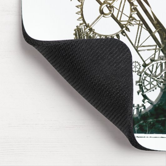 Steampunk cat mousepad muismat (Hoek)