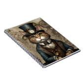 Steampunk Cat Notitieboek (Rechterzijde)