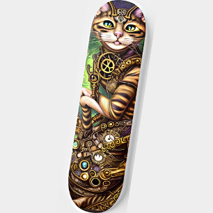 Steampunk Cat Persoonlijk Skateboard