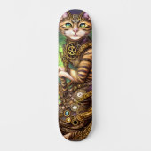 Steampunk Cat Persoonlijk Skateboard (Voorkant)