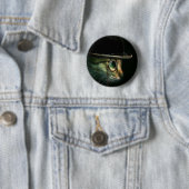 Steampunk Cat pin back-knop Ronde Button 5,7 Cm (In situ)