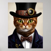 Steampunk Cat Poster (Voorkant)