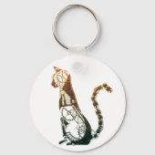 Steampunk cat sleutelhanger (Voorkant)
