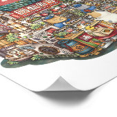 Steampunk Cat Sushi Restaurant Poster (Hoek)