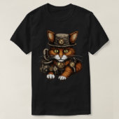 Steampunk Cat T-shirt (Design voorkant)