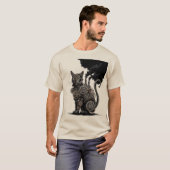 Steampunk Cat T-shirt (Voorkant volledig)