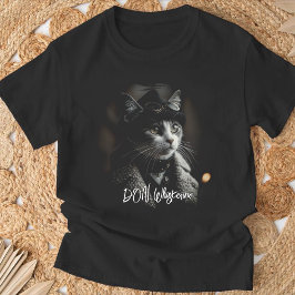 Steampunk Cat T-Shirt: "DON Whiskonve" Victorian T-shirt