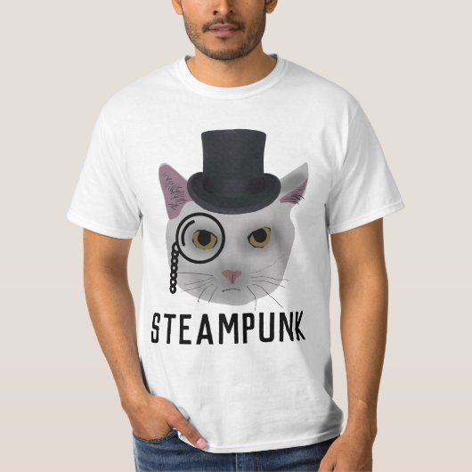 STEAMPUNK CAT T-Shirts (Voorkant)