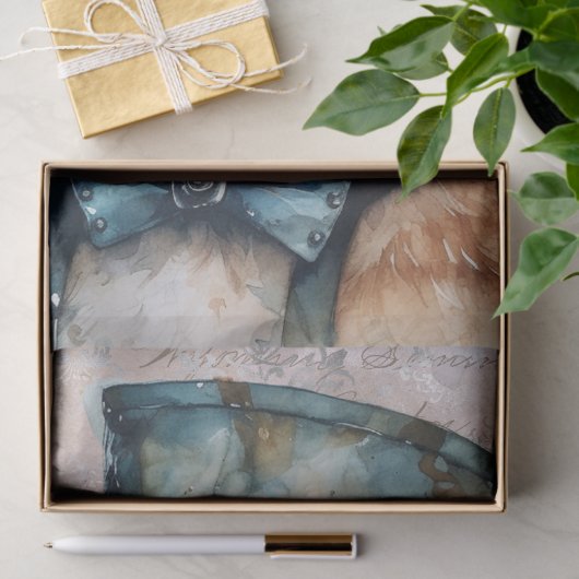 Steampunk Cat Tissuepapier (Geschenk)