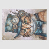 Steampunk Cat Tissuepapier (Voorkant)