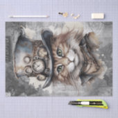 Steampunk Cat Tissuepapier (Craft)