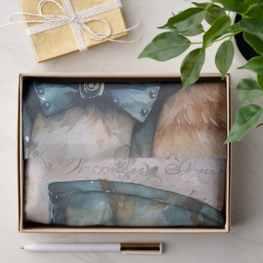 Steampunk Cat Tissuepapier (Geschenk)